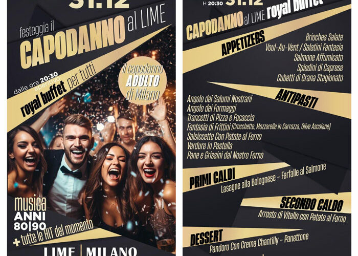 capodanno 2025 degli sconosciuti al lime club di milano