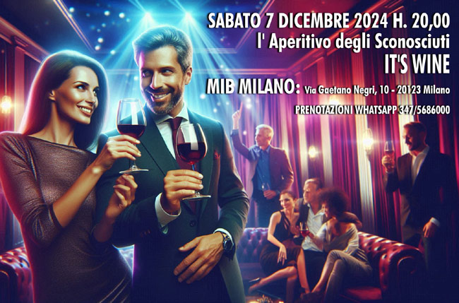 sabato 7 dicembre 2024 mib aperitivo dei single