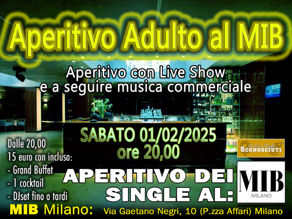 aperitivo adulto mib milano