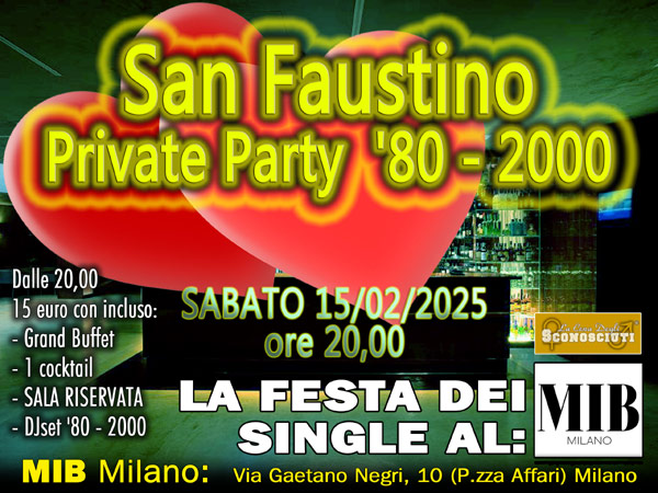 san faustino private party al mib milano